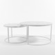 Marble Round Coffee Table D60 / D80, Black Marble Round Coffee Table D60 / D80, Black